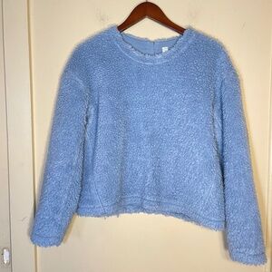 Lululemon Light Blue Sherpa Crewneck Pullover